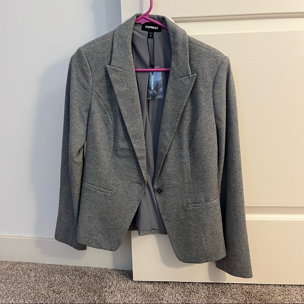 Express Gray Blazer